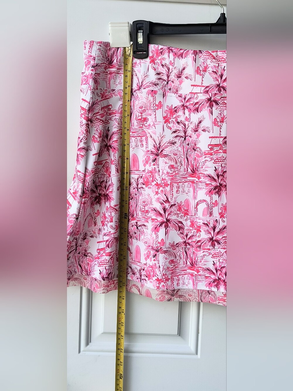 Stella Parker Pink Tropical-Print Women’s Dry Fit Golf Tennis Skort XL - Picture 5 of 11